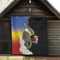 Eswatini Independence Day Quilt Swaziland Nguni Shield African Pattern - Wonder Print Shop