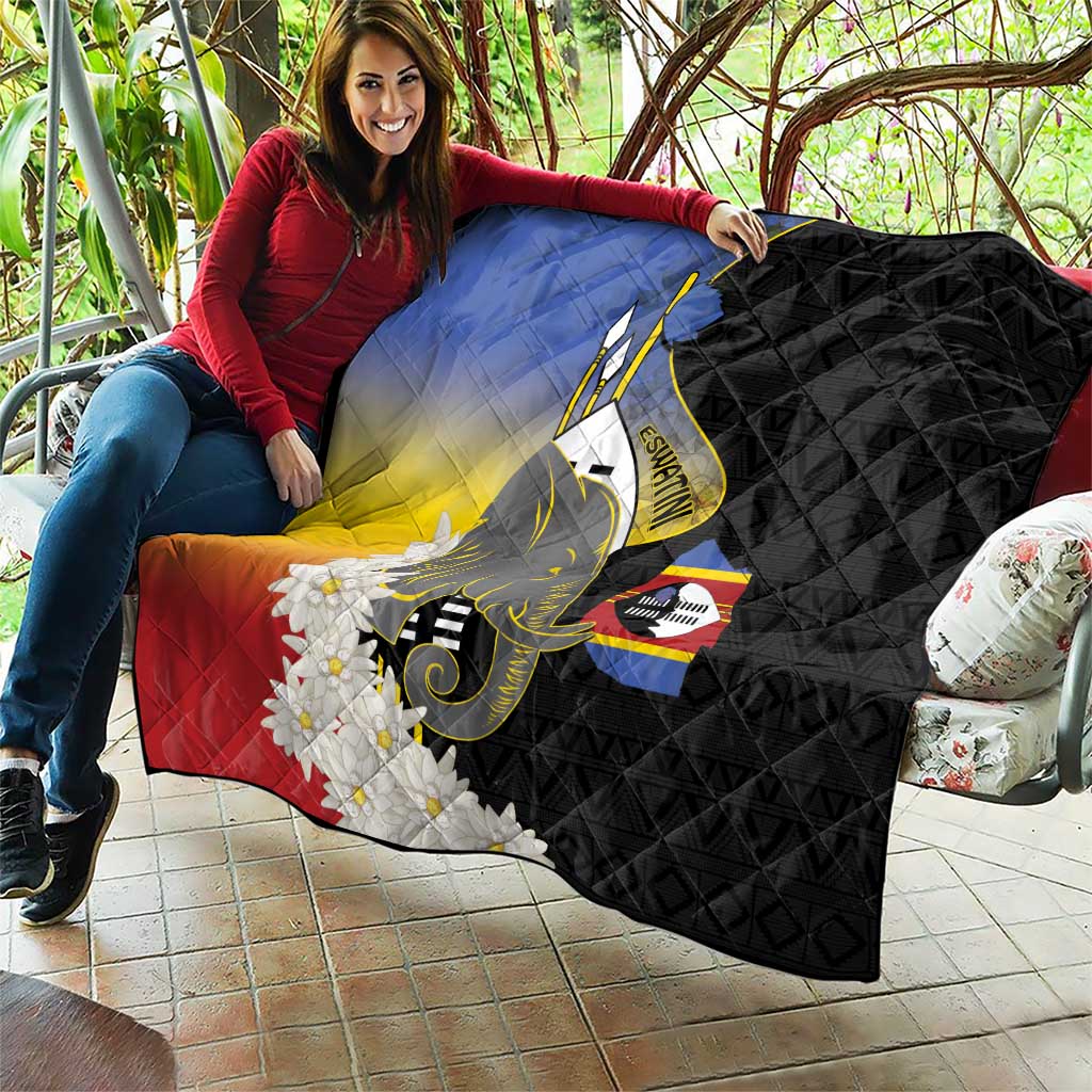 Eswatini Independence Day Quilt Swaziland Nguni Shield African Pattern - Wonder Print Shop