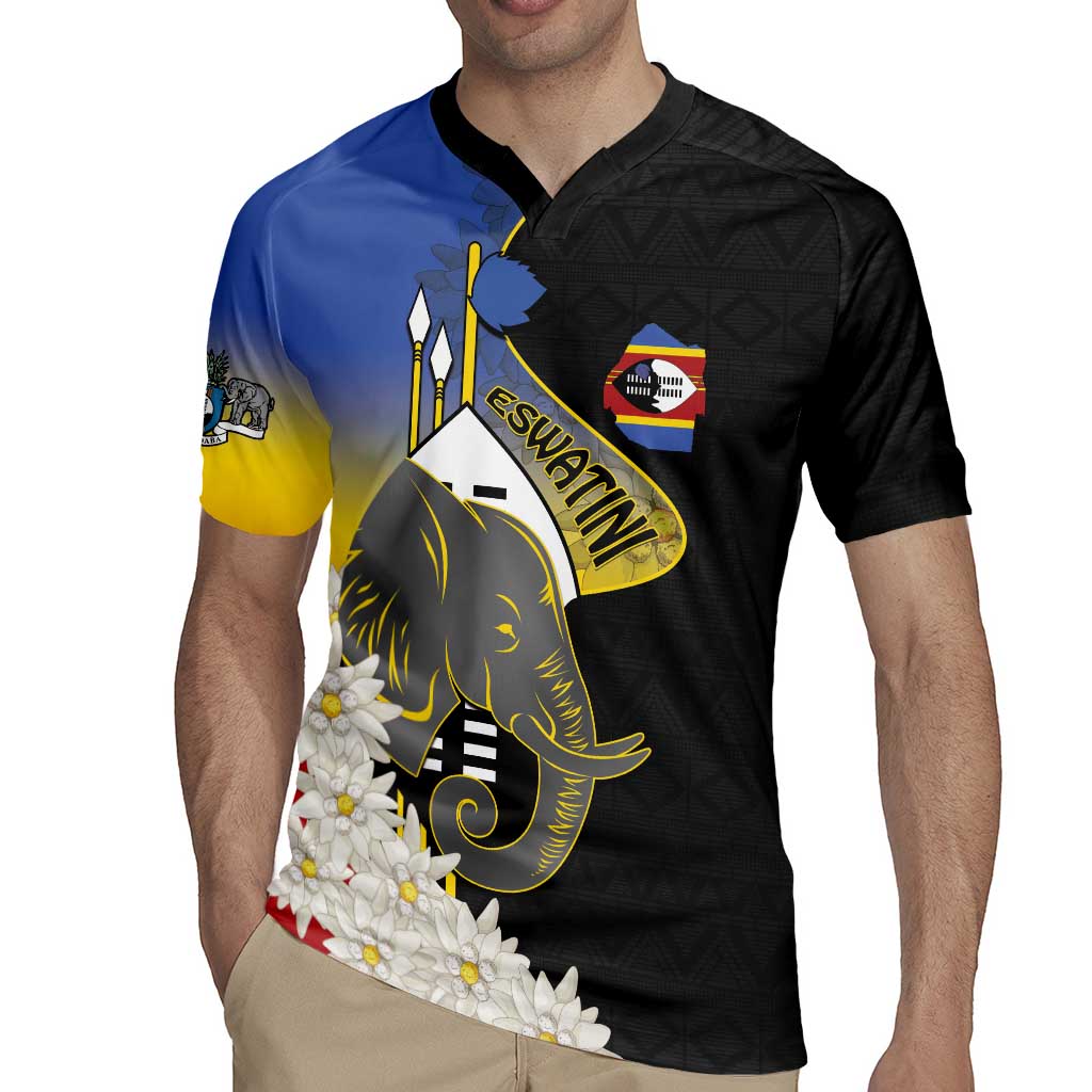 Eswatini Independence Day Rugby Jersey Swaziland Nguni Shield African Pattern - Wonder Print Shop