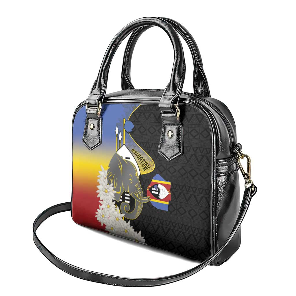 Eswatini Independence Day Shoulder Handbag Swaziland Nguni Shield African Pattern - Wonder Print Shop