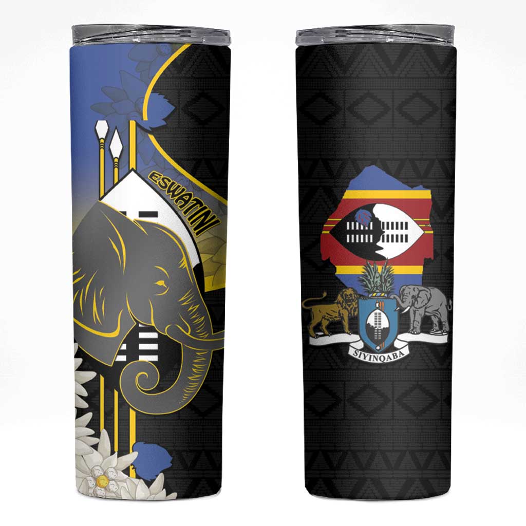 Eswatini Independence Day Skinny Tumbler Swaziland Nguni Shield African Pattern - Wonder Print Shop