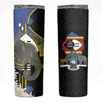 Eswatini Independence Day Skinny Tumbler Swaziland Nguni Shield African Pattern - Wonder Print Shop
