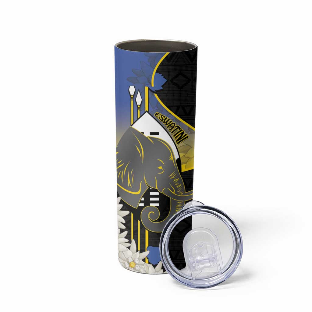 Eswatini Independence Day Skinny Tumbler Swaziland Nguni Shield African Pattern - Wonder Print Shop