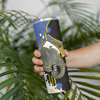 Eswatini Independence Day Skinny Tumbler Swaziland Nguni Shield African Pattern - Wonder Print Shop