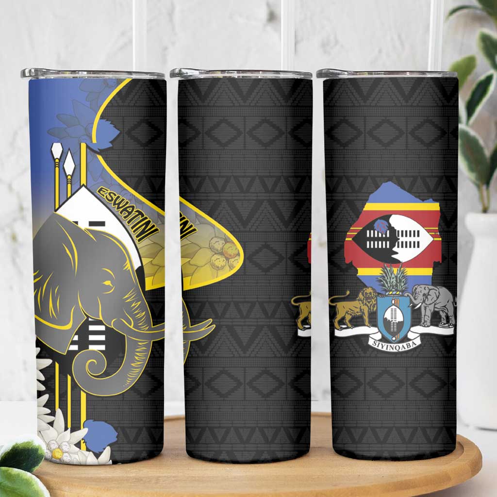 Eswatini Independence Day Skinny Tumbler Swaziland Nguni Shield African Pattern - Wonder Print Shop