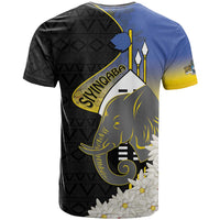 Eswatini Independence Day T Shirt Swaziland Nguni Shield African Pattern - Wonder Print Shop