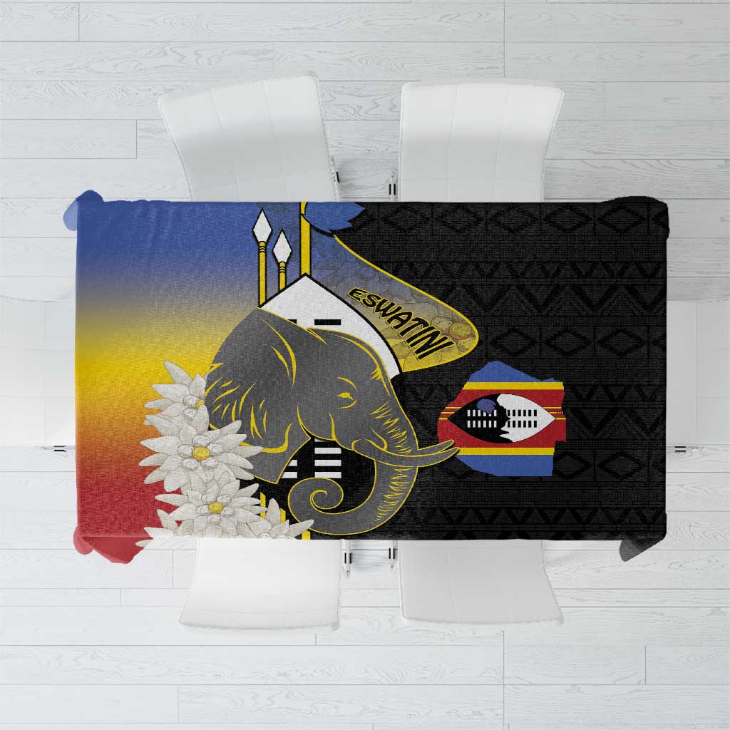 Eswatini Independence Day Tablecloth Swaziland Nguni Shield African Pattern - Wonder Print Shop