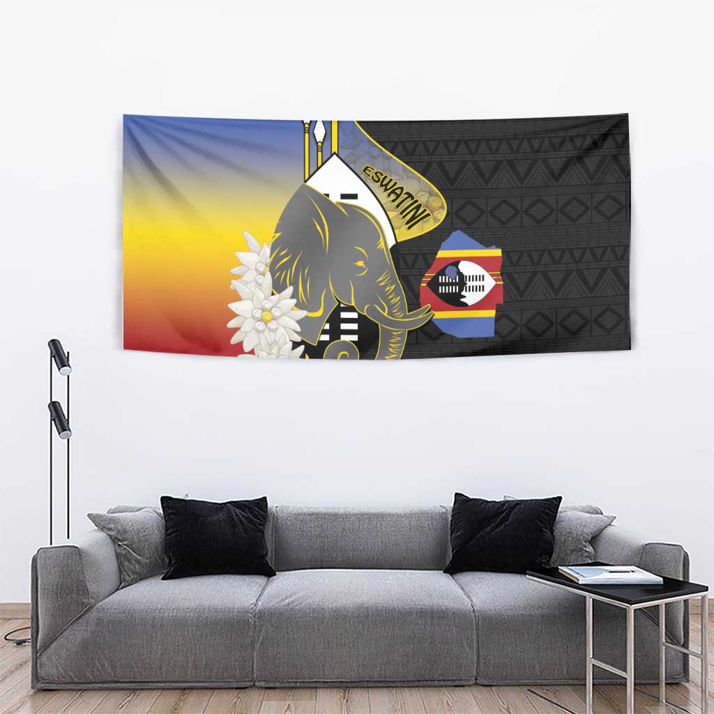 Eswatini Independence Day Tapestry Swaziland Nguni Shield African Pattern - Wonder Print Shop