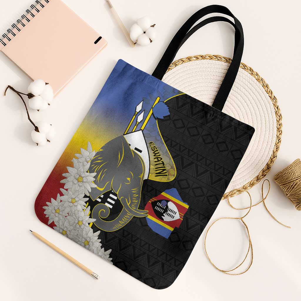Eswatini Independence Day Tote Bag Swaziland Nguni Shield African Pattern - Wonder Print Shop