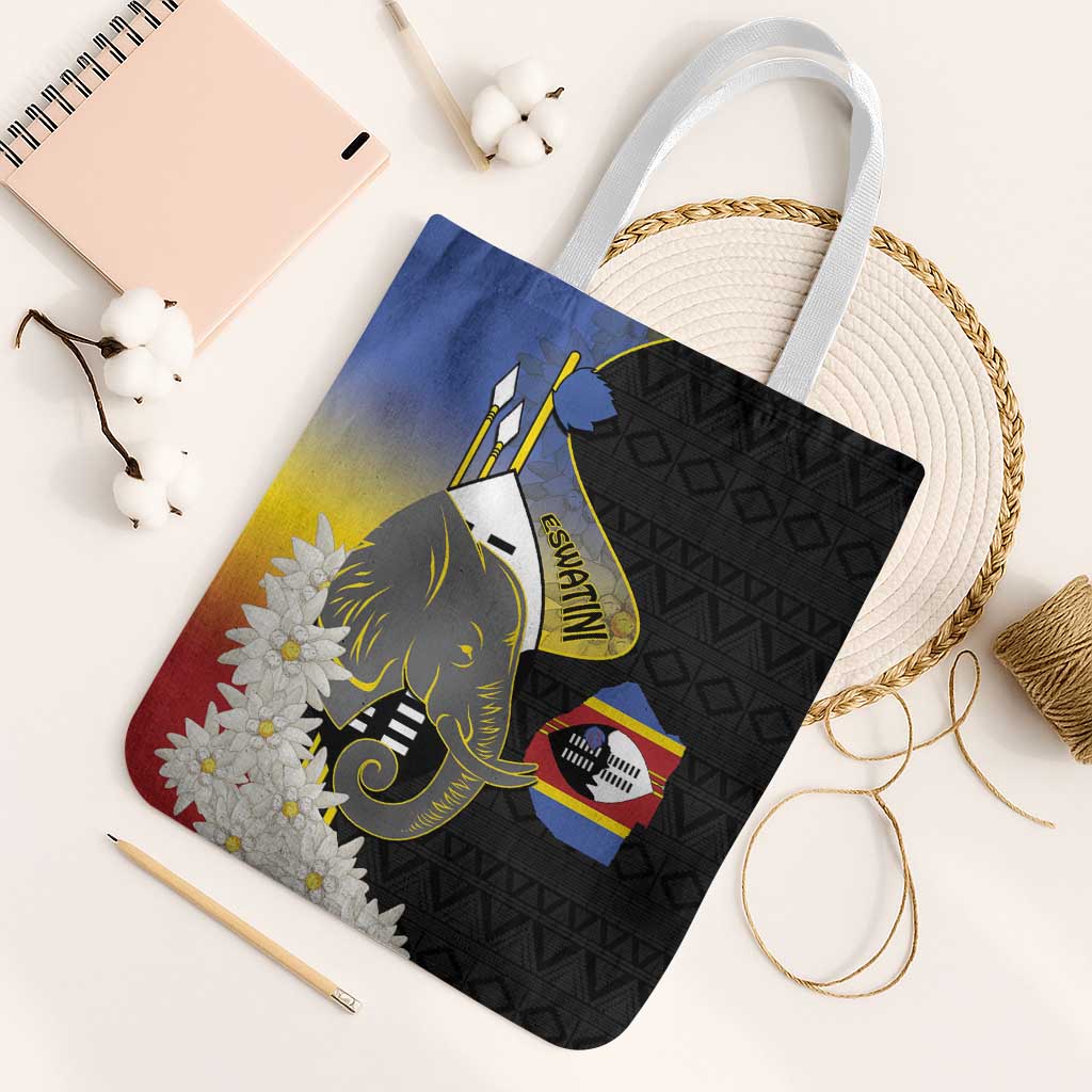 Eswatini Independence Day Tote Bag Swaziland Nguni Shield African Pattern - Wonder Print Shop