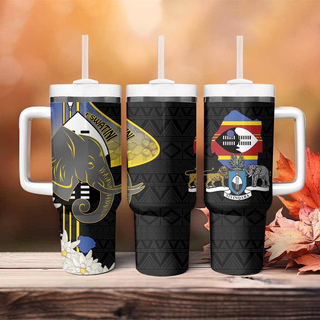 Eswatini Independence Day Tumbler With Handle Swaziland Nguni Shield African Pattern - Wonder Print Shop