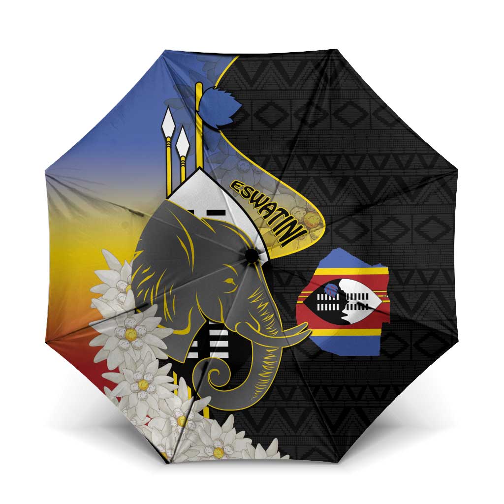 Eswatini Independence Day Umbrella Swaziland Nguni Shield African Pattern - Wonder Print Shop