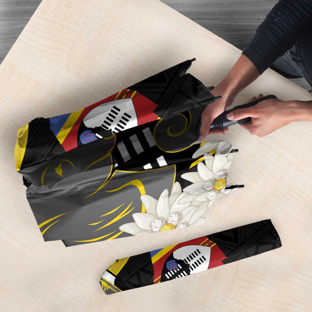 Eswatini Independence Day Umbrella Swaziland Nguni Shield African Pattern - Wonder Print Shop