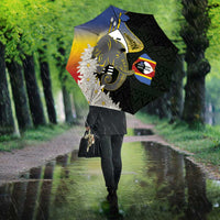 Eswatini Independence Day Umbrella Swaziland Nguni Shield African Pattern - Wonder Print Shop