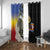Eswatini Independence Day Window Curtain Swaziland Nguni Shield African Pattern - Wonder Print Shop