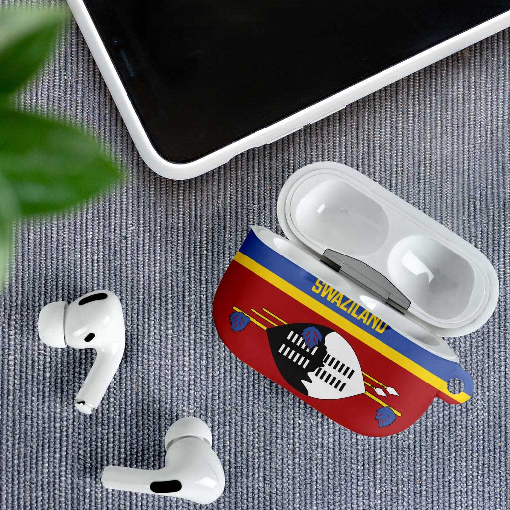 Swaziland AirPods Case Siyinqaba Eswatini Flag Style - Wonder Print Shop