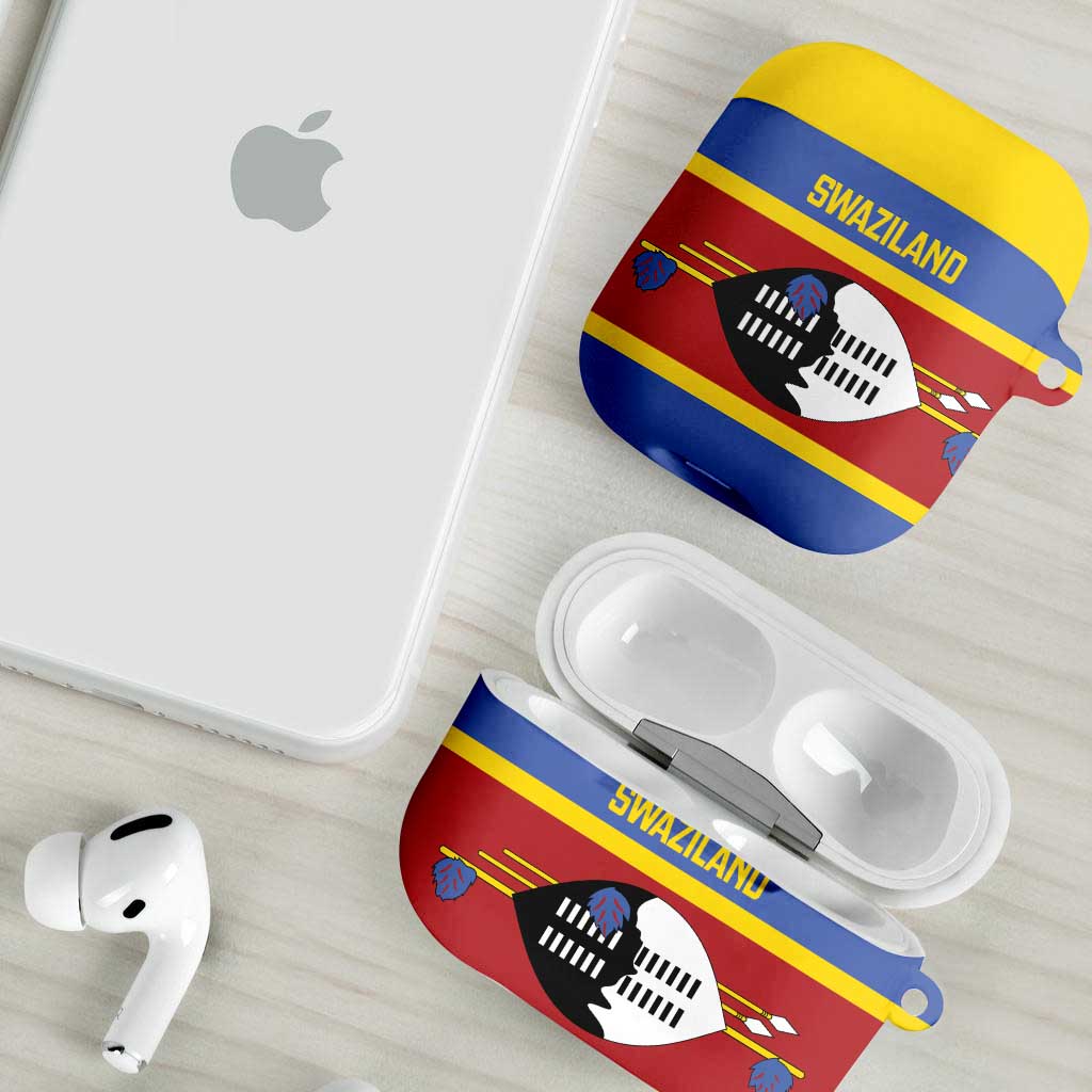 Swaziland AirPods Case Siyinqaba Eswatini Flag Style - Wonder Print Shop