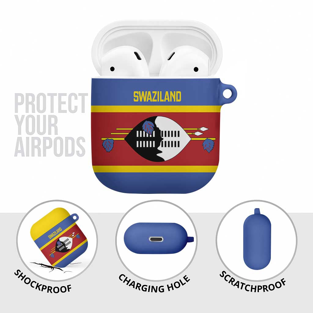 Swaziland AirPods Case Siyinqaba Eswatini Flag Style - Wonder Print Shop