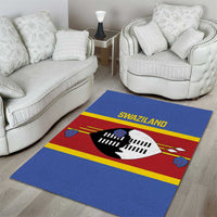 Swaziland Area Rug Siyinqaba Eswatini Flag Style - Wonder Print Shop