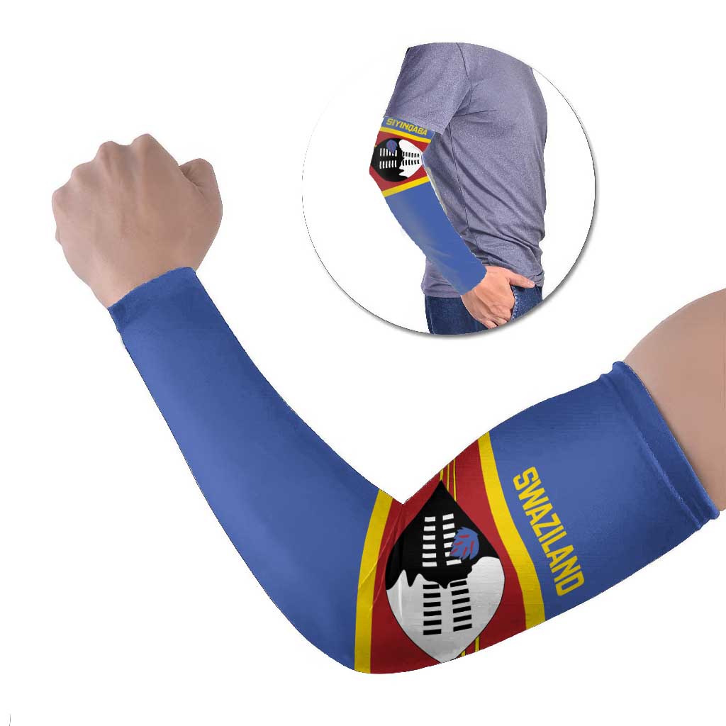 Swaziland Arm Sleeves Siyinqaba Eswatini Flag Style - Wonder Print Shop