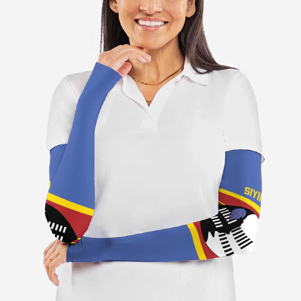 Swaziland Arm Sleeves Siyinqaba Eswatini Flag Style - Wonder Print Shop