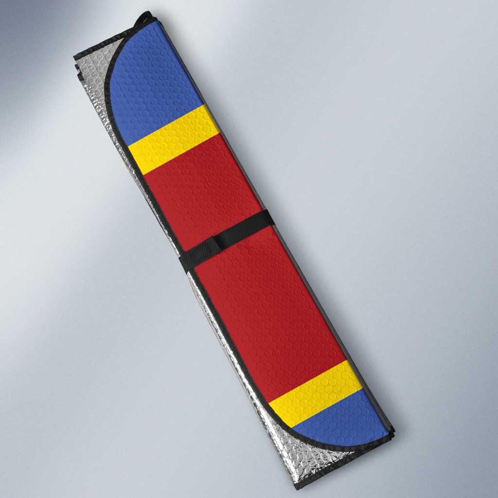 Swaziland Auto Sun Shade Siyinqaba Eswatini Flag Style - Wonder Print Shop