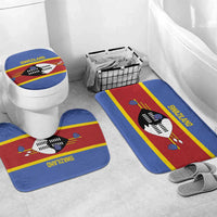 Swaziland Bathroom Set Siyinqaba Eswatini Flag Style - Wonder Print Shop
