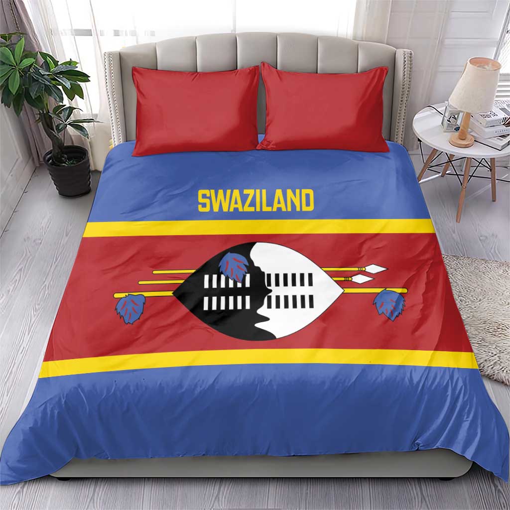 Swaziland Bedding Set Siyinqaba Eswatini Flag Style - Wonder Print Shop