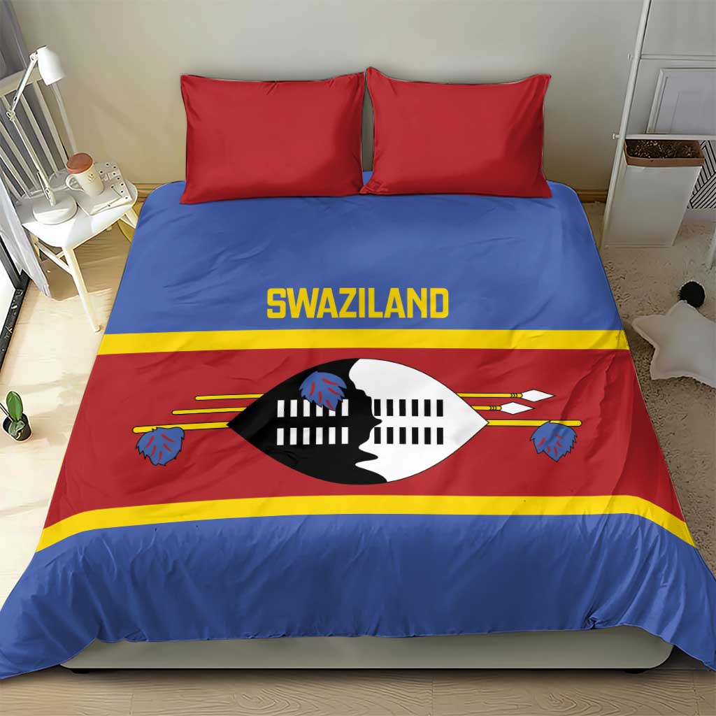 Swaziland Bedding Set Siyinqaba Eswatini Flag Style - Wonder Print Shop