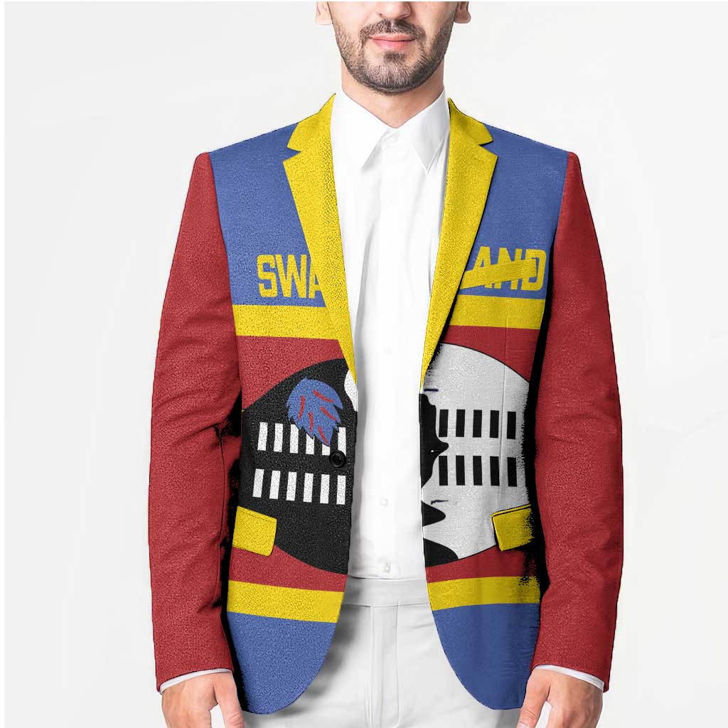 Swaziland Blazer Siyinqaba Eswatini Flag Style - Wonder Print Shop