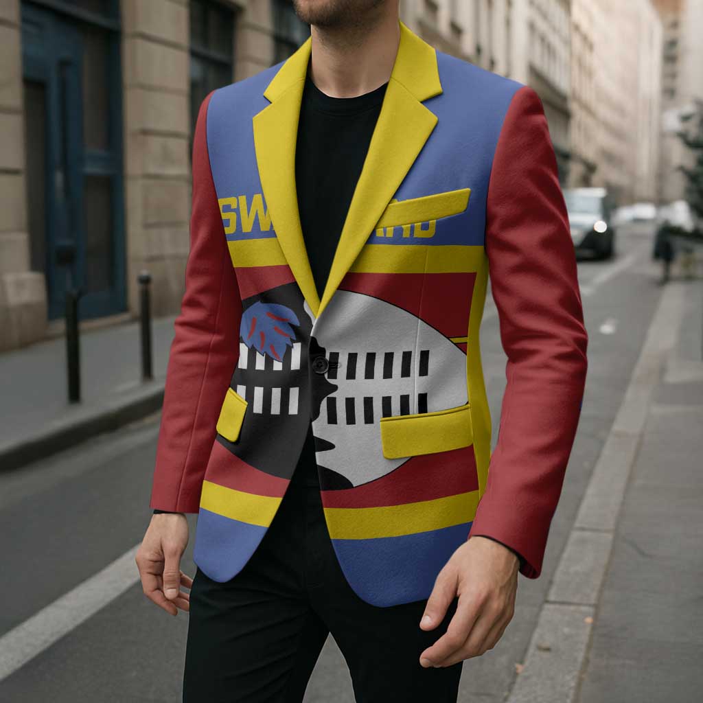 Swaziland Blazer Siyinqaba Eswatini Flag Style - Wonder Print Shop