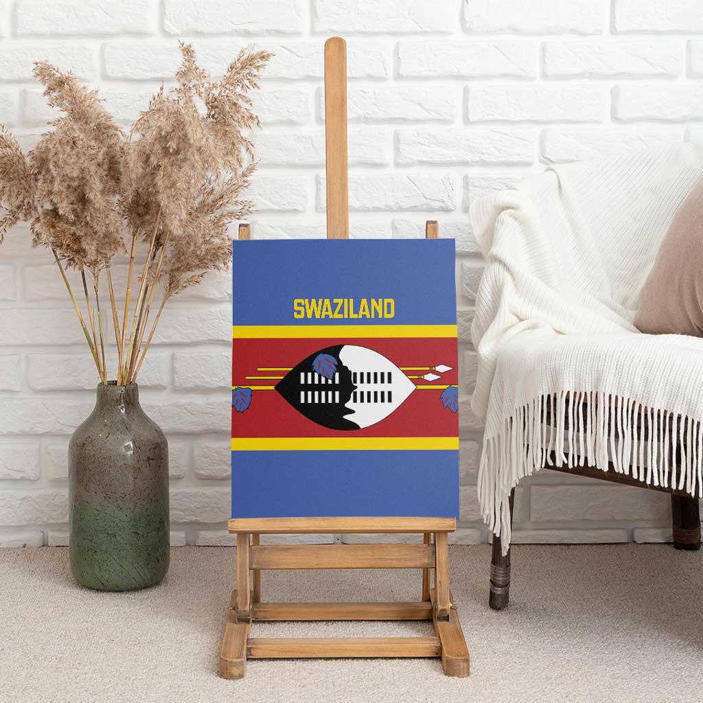 Swaziland Canvas Wall Art Siyinqaba Eswatini Flag Style - Wonder Print Shop