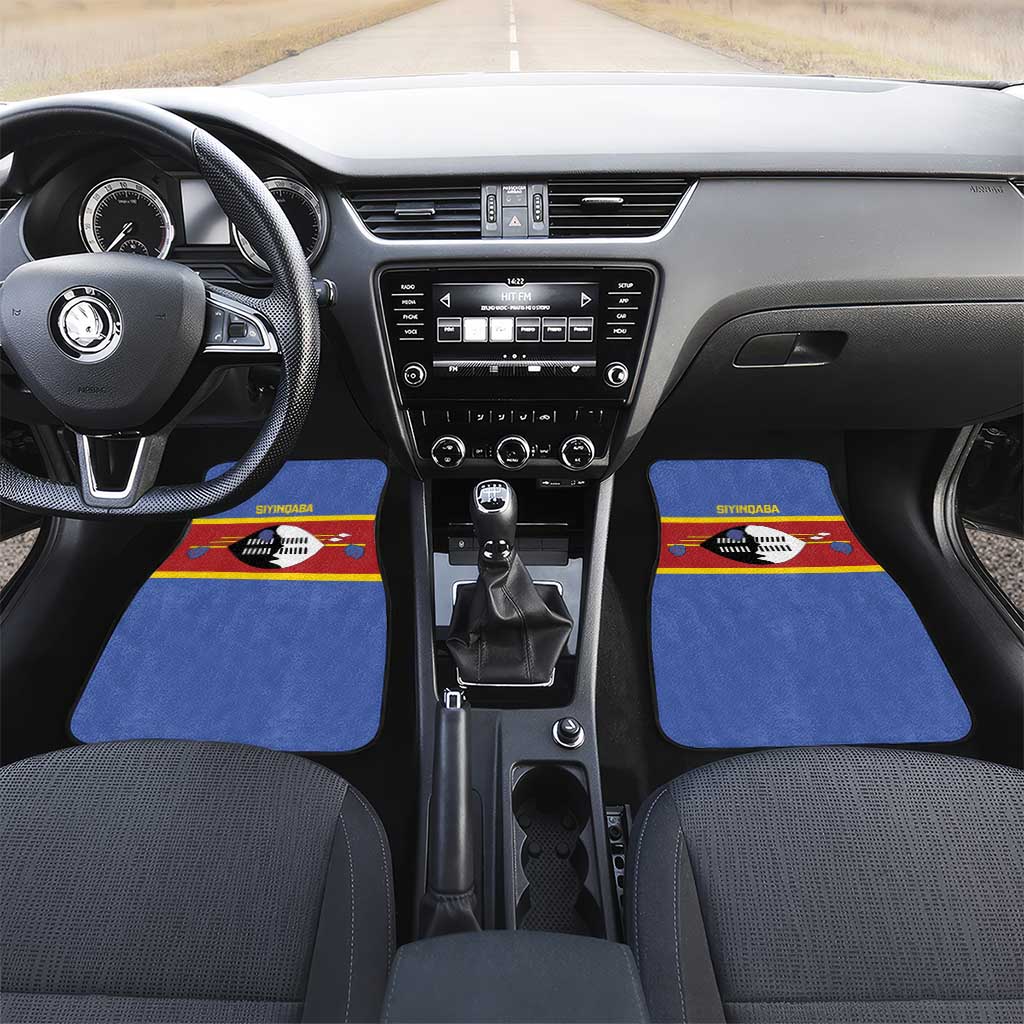 Swaziland Car Mats Siyinqaba Eswatini Flag Style - Wonder Print Shop