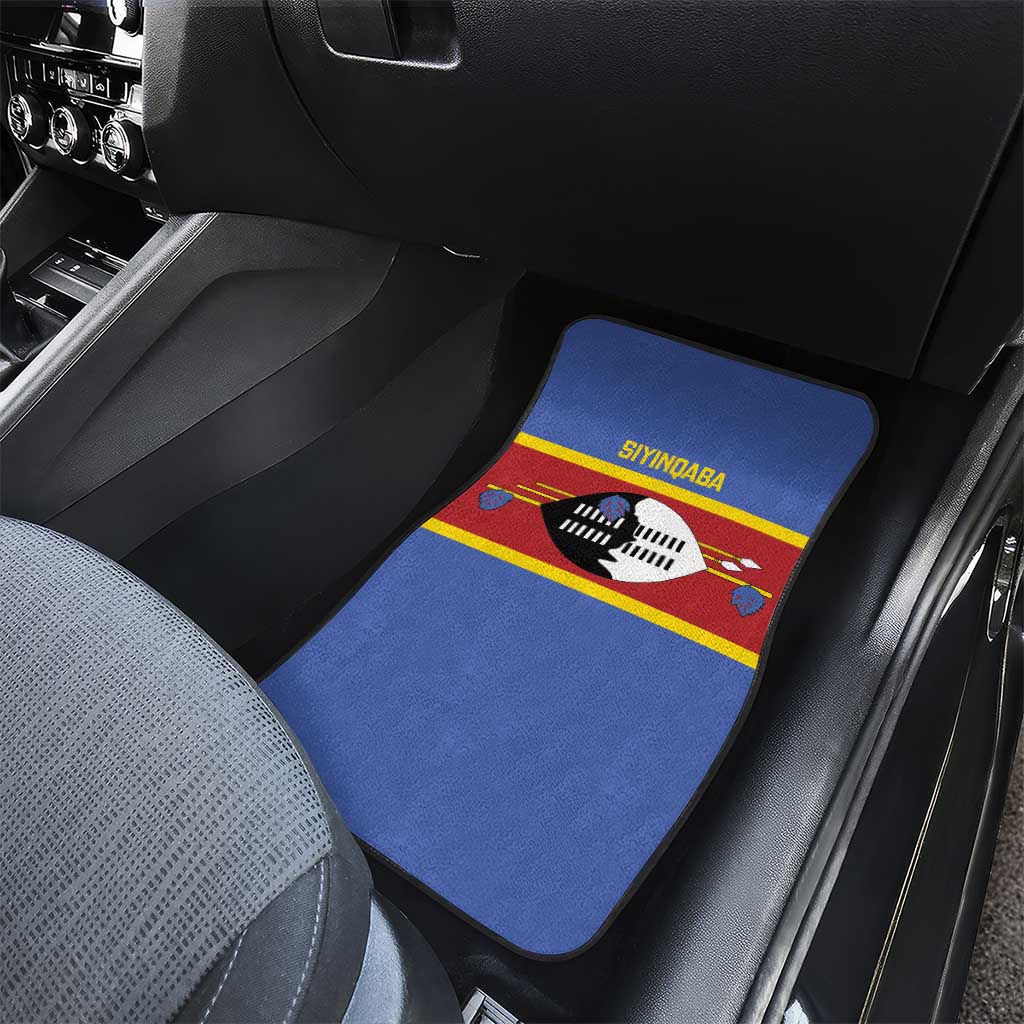 Swaziland Car Mats Siyinqaba Eswatini Flag Style - Wonder Print Shop