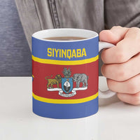 Swaziland Ceramic Mug Siyinqaba Eswatini Flag Style - Wonder Print Shop