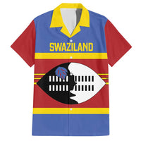 Swaziland Family Matching Off Shoulder Maxi Dress and Hawaiian Shirt Siyinqaba Eswatini Flag Style - Wonder Print Shop