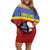 Swaziland Family Matching Off Shoulder Short Dress and Hawaiian Shirt Siyinqaba Eswatini Flag Style - Wonder Print Shop