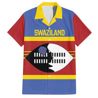 Swaziland Family Matching Short Sleeve Bodycon Dress and Hawaiian Shirt Siyinqaba Eswatini Flag Style - Wonder Print Shop