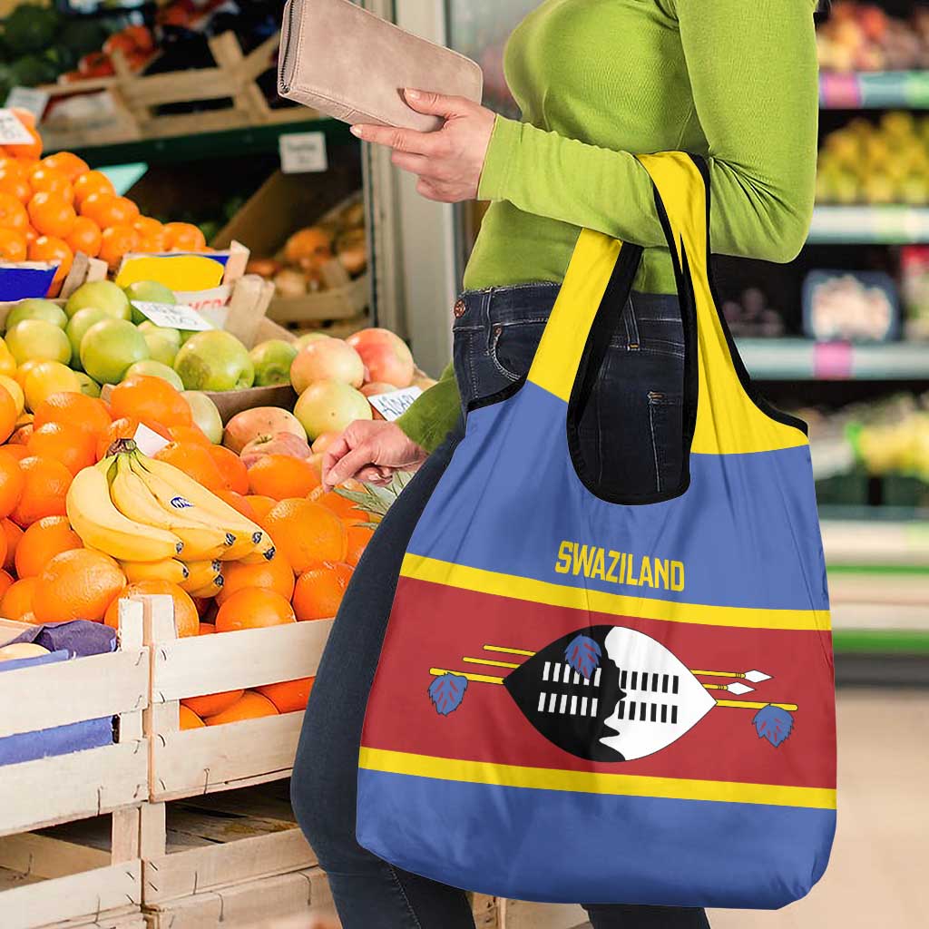 Swaziland Grocery Bag Siyinqaba Eswatini Flag Style - Wonder Print Shop