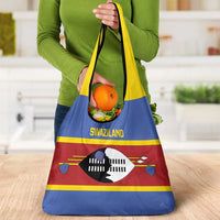 Swaziland Grocery Bag Siyinqaba Eswatini Flag Style - Wonder Print Shop