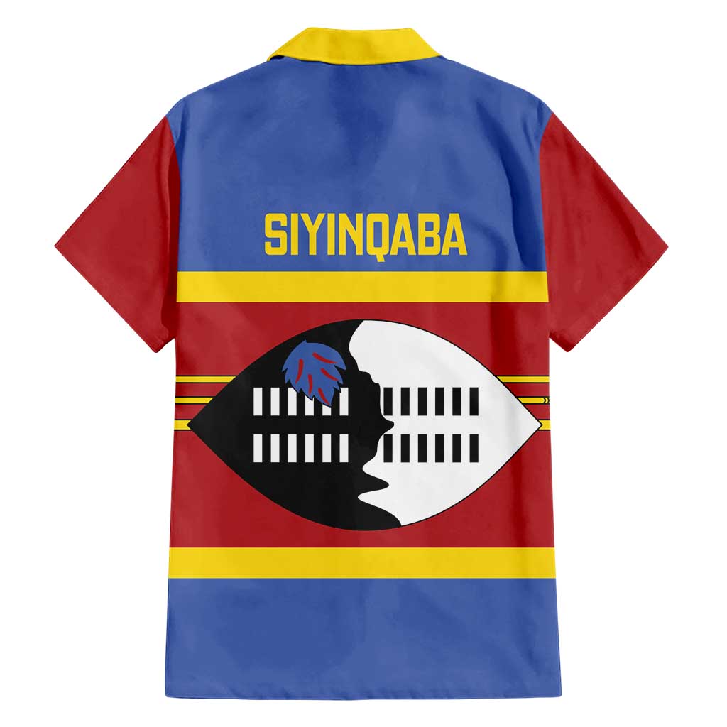 Swaziland Hawaiian Shirt Siyinqaba Eswatini Flag Style - Wonder Print Shop
