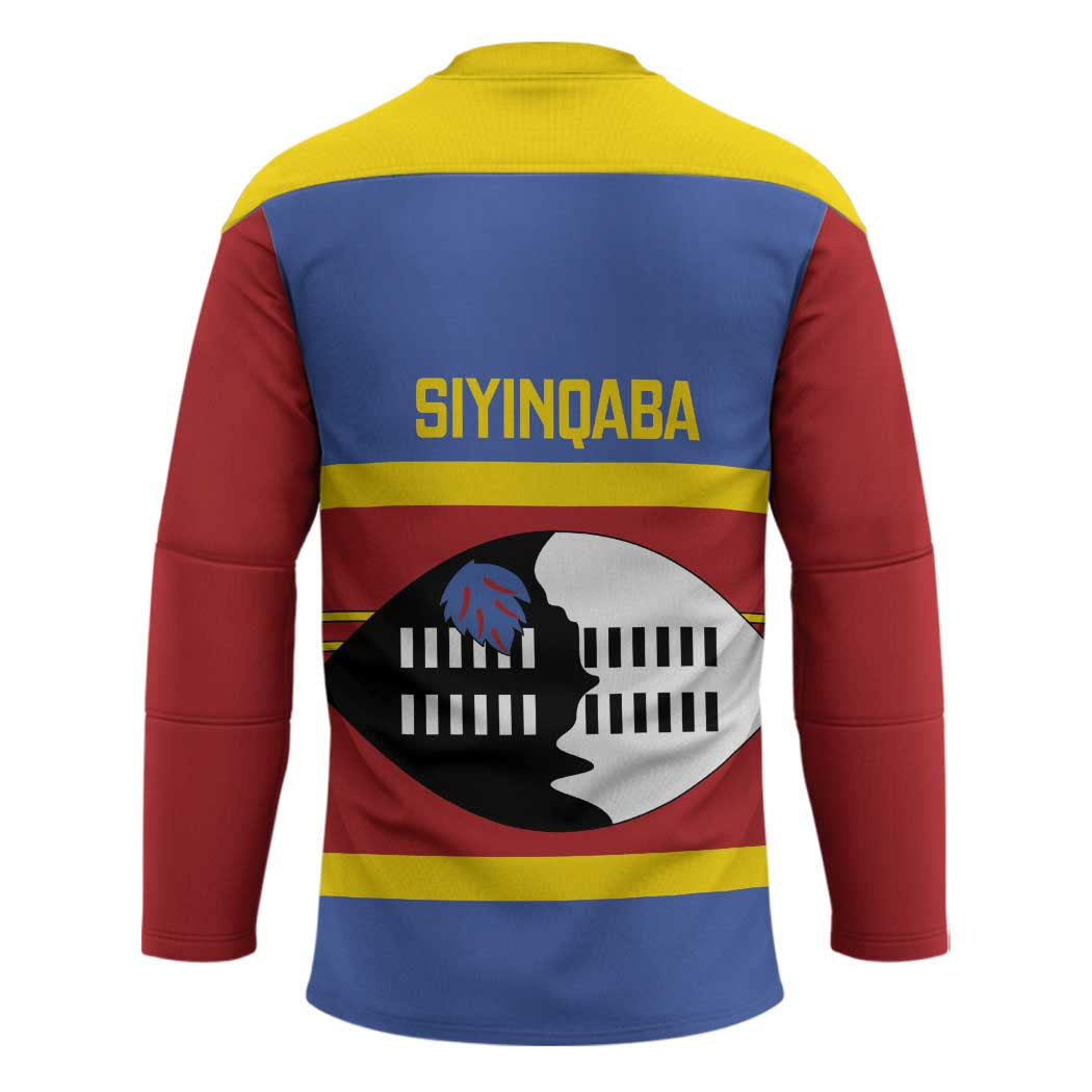 Swaziland Hockey Jersey Siyinqaba Eswatini Flag Style - Wonder Print Shop