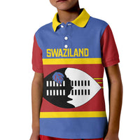 Swaziland Kid Polo Shirt Siyinqaba Eswatini Flag Style - Wonder Print Shop
