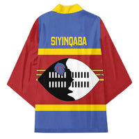 Swaziland Kimono Siyinqaba Eswatini Flag Style - Wonder Print Shop