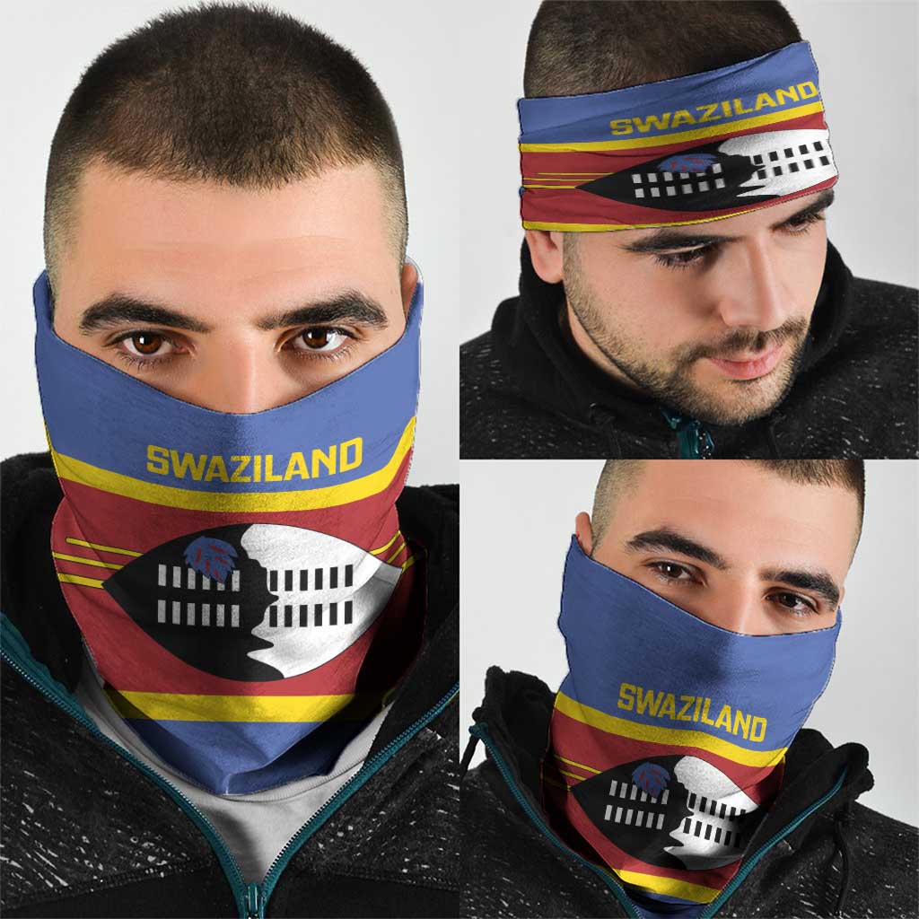 Swaziland Neck Gaiter Siyinqaba Eswatini Flag Style - Wonder Print Shop