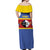 Swaziland Off Shoulder Maxi Dress Siyinqaba Eswatini Flag Style - Wonder Print Shop