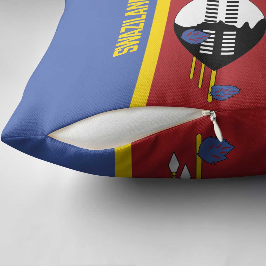 Swaziland Pillow Cover Siyinqaba Eswatini Flag Style - Wonder Print Shop