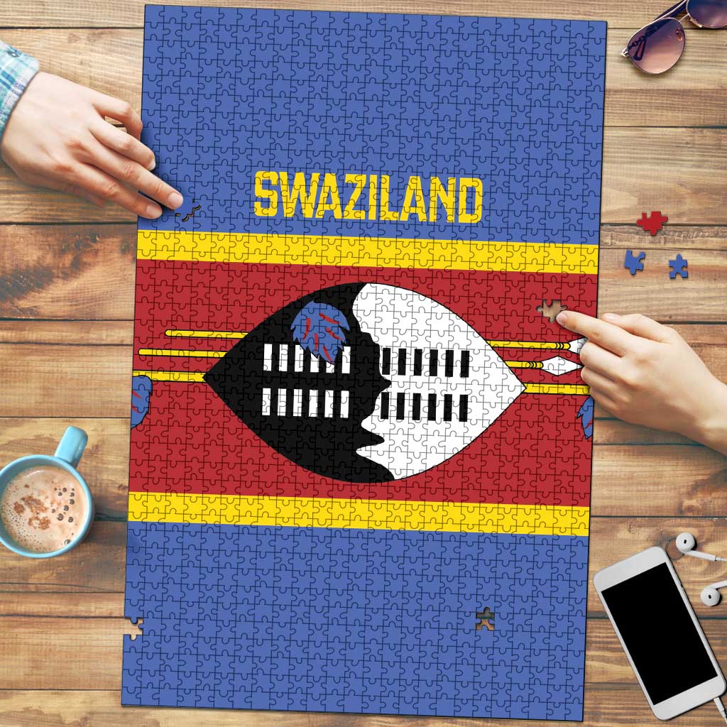 Swaziland Puzzle Siyinqaba Eswatini Flag Style - Wonder Print Shop
