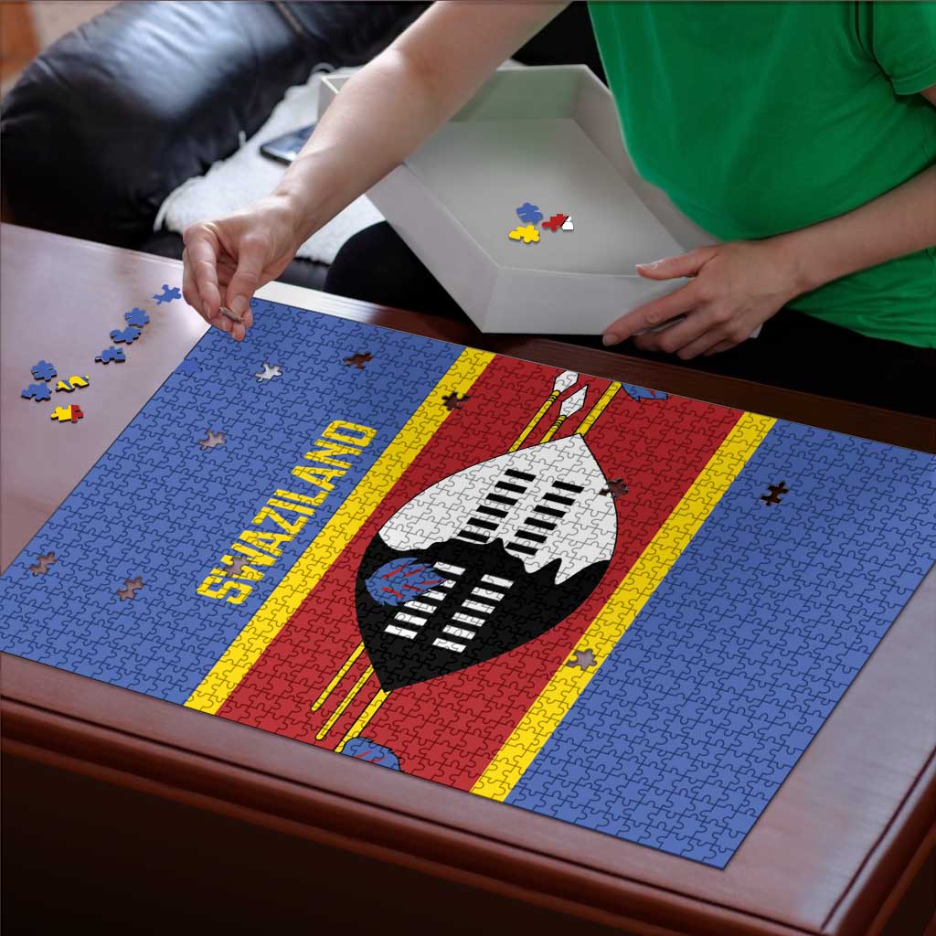 Swaziland Puzzle Siyinqaba Eswatini Flag Style - Wonder Print Shop