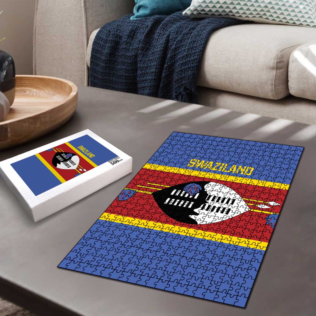 Swaziland Puzzle Siyinqaba Eswatini Flag Style - Wonder Print Shop